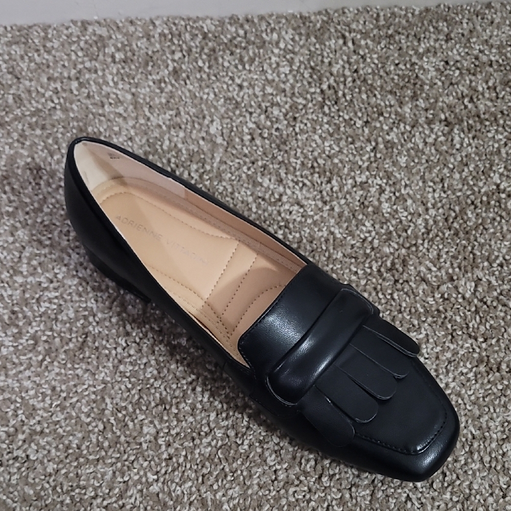 Adrienne Vittadini Loafer Black Shoes Size 8